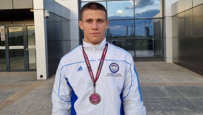 Ευρωπαϊκό πάλης νέων ανδρών: Χάλκινο μετάλλιο ο Γιώργος Κουγιουμτσίδης