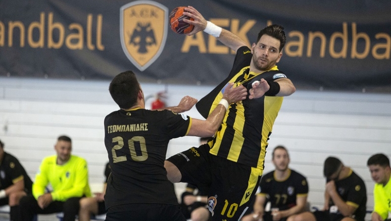 Handball Premier: «Πρόβα» τελικού για ΑΕΚ, 43-23 την Σαλαμίνα