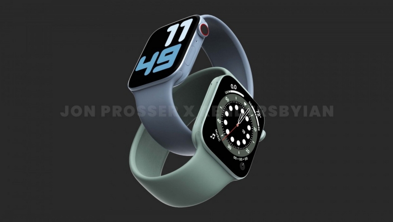 Mεγάλες αλλαγές μαρτυρούν τα πρώτα σχέδια για το Apple Watch Series 7 (pic, vid)