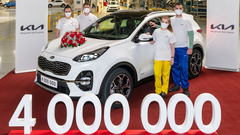 Η Kia ξεπέρασε τα 4 εκατομμύρια μοντέλα παραγωγής στην Ευρώπη