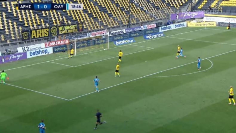 Άρης - Ολυμπιακός: Δεύτερο δοκάρι με τον Κάιπερς (vid)