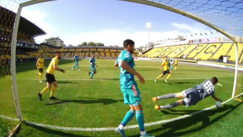 Άρης - Ολυμπιακός: Το γκολ του Μάνου για το 1-0 (vid)