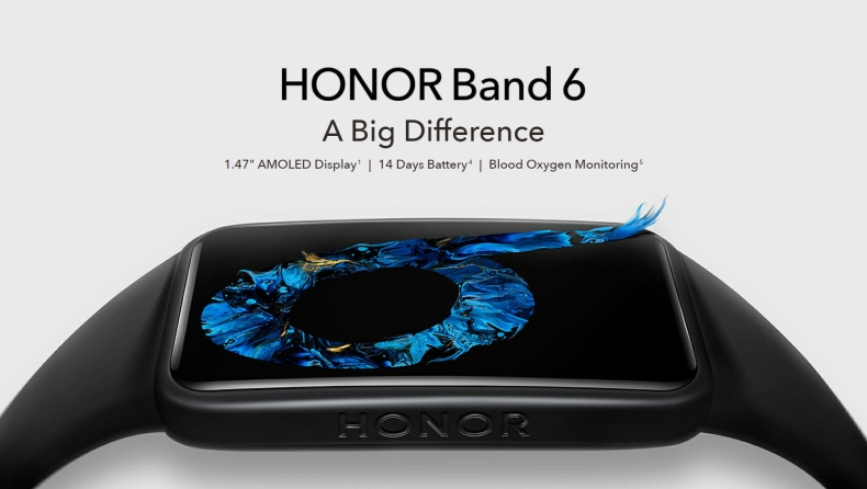 Στα ελληνικά καταστήματα το νέο smartband Honor Band 6 (vid)