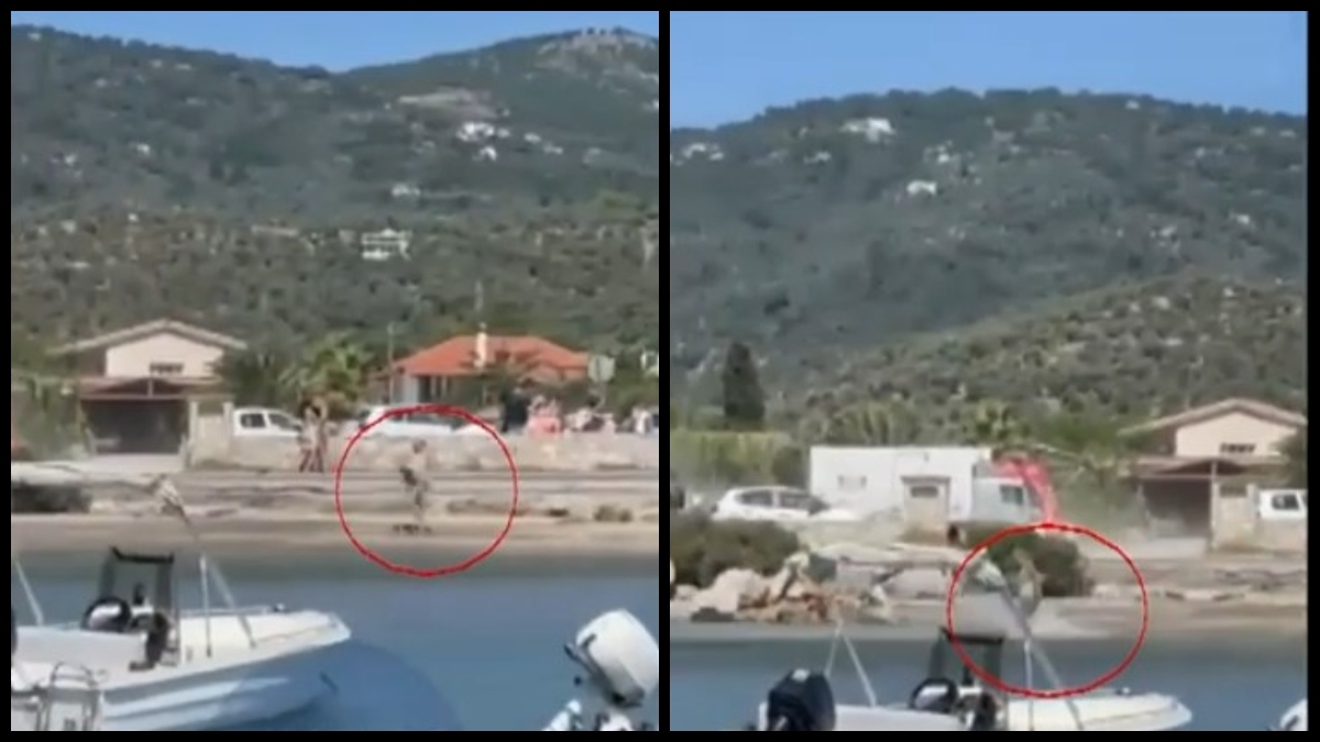 Τουρμπίνες αεροπλάνου στην Σκιάθο έριξαν τουρίστρια στην θάλασσα (vid)