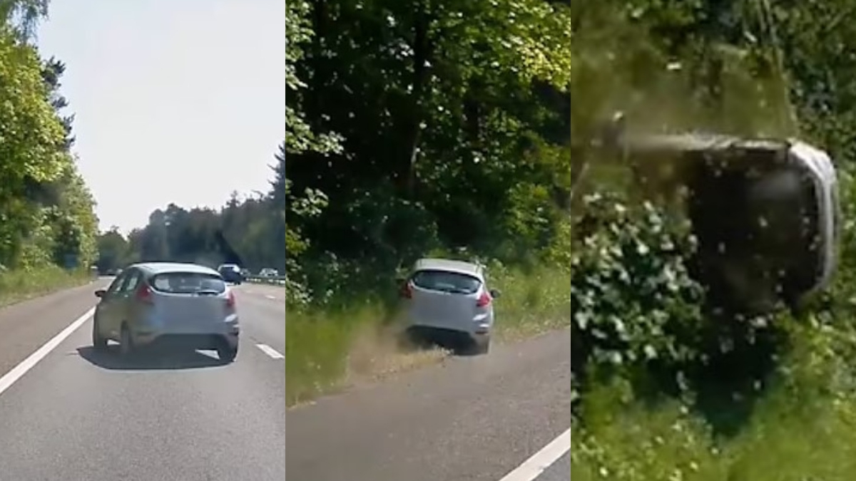 Βρετανία: Τρομακτικό τροχαίο με τρελή πορεία αυτοκινήτου, τούμπες στον αέρα και προσγείωση στα χωράφια