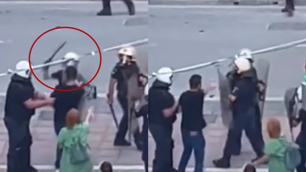 Λάρισα: Απρόκλητη επίθεση αστυνομικού σε νεαρό επειδή απλά τραβούσε βίντεο από την ένταση
