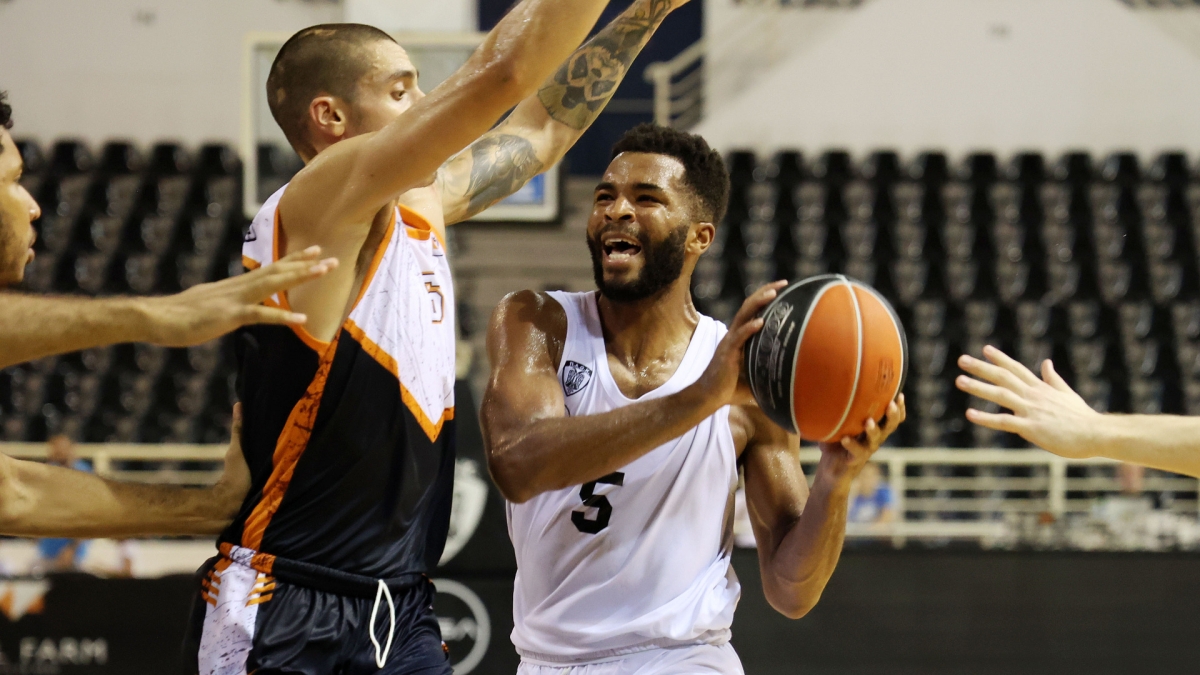 Φάση από τον αγώνα ΠΑΟΚ - Προμηθέας. 