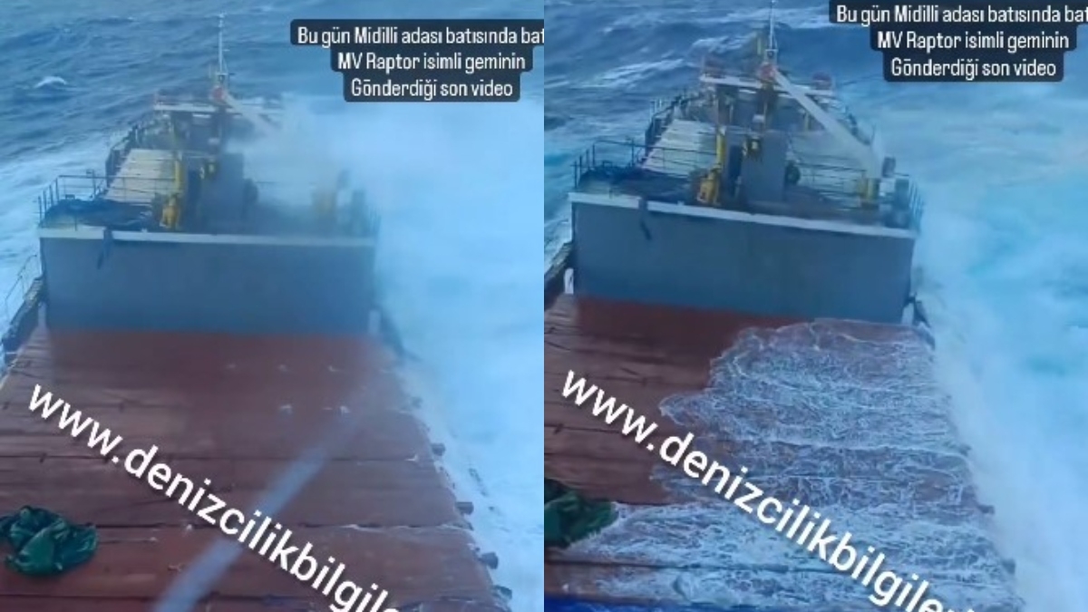 Ναυάγιο Raptor στην Λέσβο: Βίντεο ντοκουμέντο με τη μάχη του πλοίου με τα κύματα λίγο πριν βυθιστεί (vid)