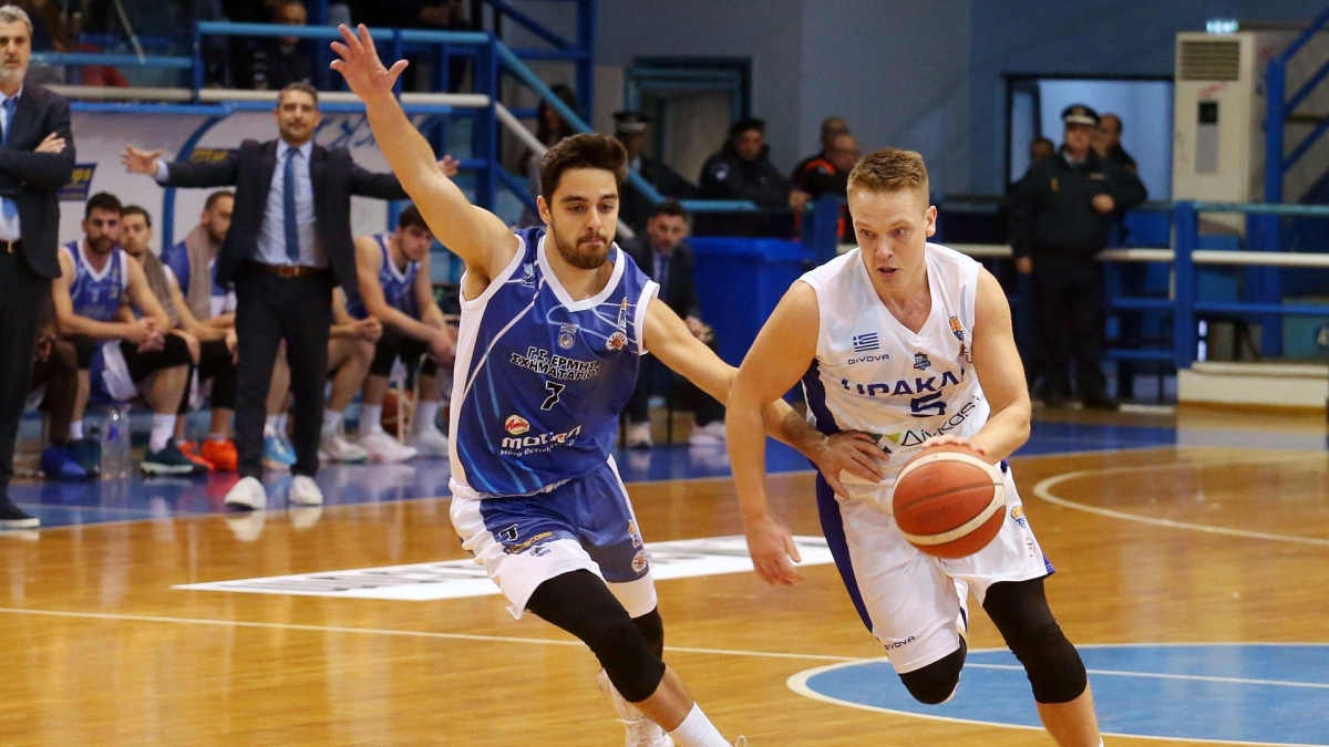 Από τον αγώνα του Ηρακλή με τον Ερμή Σχηματαρίου