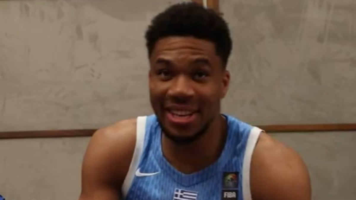 Ο Γιάννης Αντετοκούνμπο.