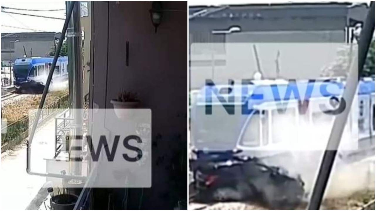Βίντεο-ντοκουμέντο από την σοκαριστική σύγκρουση του Προαστιακού με ΙΧ στην Πάτρα