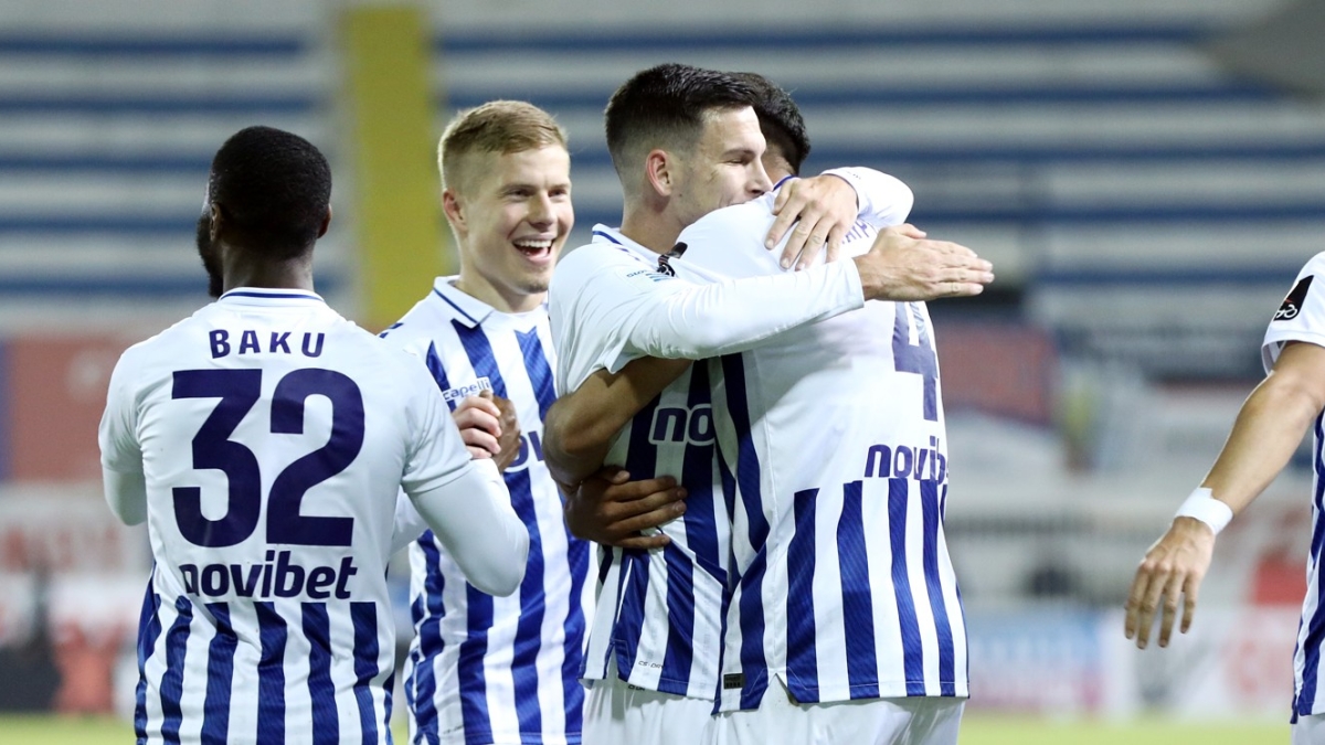 Οι παίκτες του Ατρόμητου πανηγυρίζουν