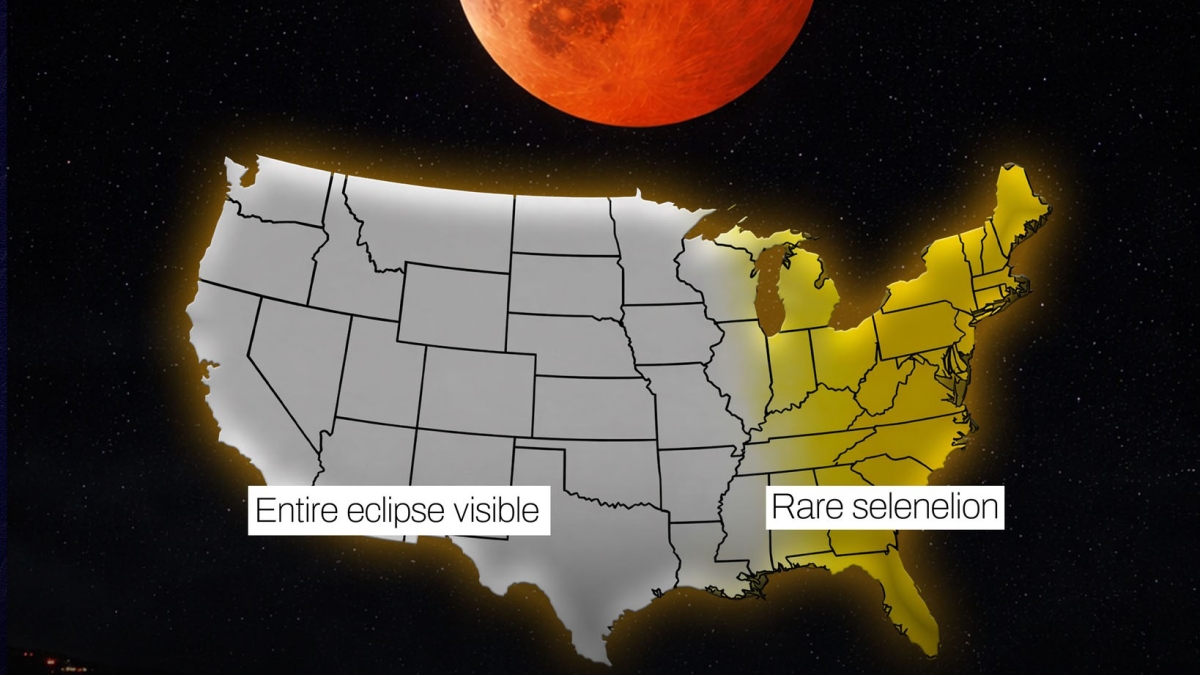 Σκοτάδι για 58 λεπτά στις ΗΠΑ: Η ολική έκλειψη που θα βάψει κόκκινη τη Σελήνη