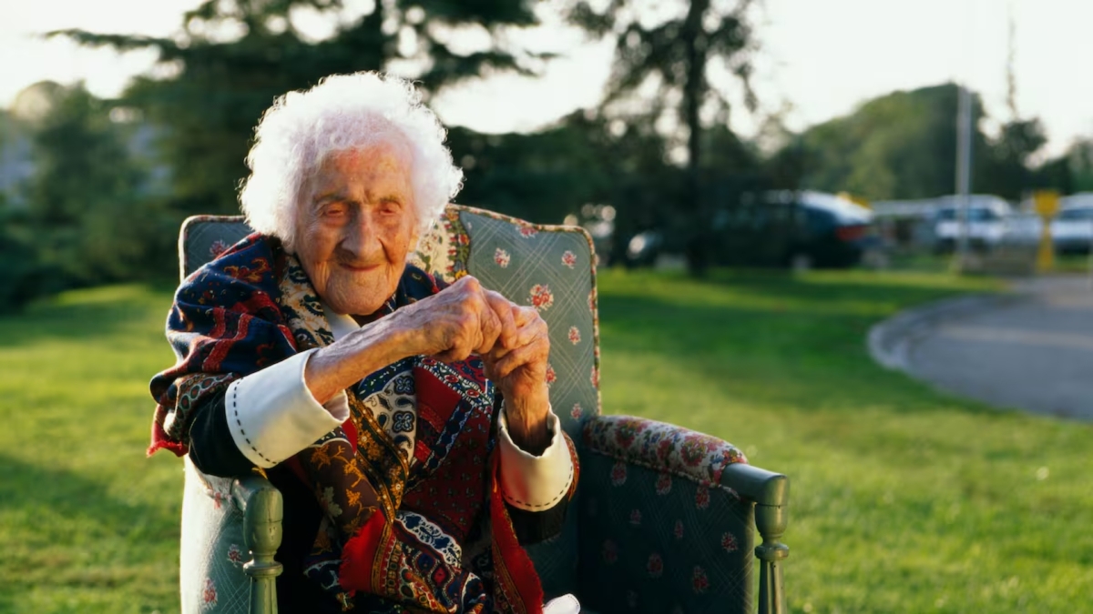 Η Jeanne Calment σε προχωρημένη ηλικία