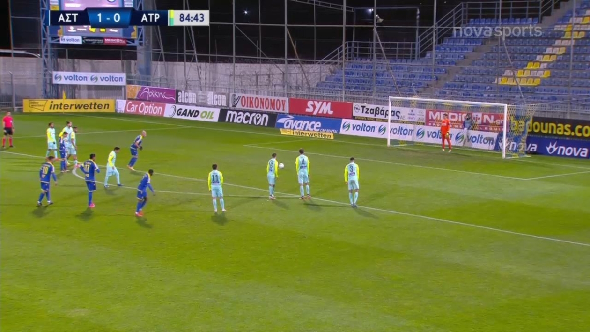 Αστέρας Τρίπολης – Ατρόμητος: Το 2-0 από τον Μπαράλες (vid)