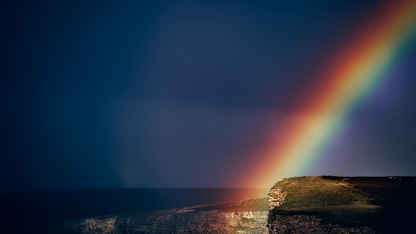 Νυχτερινό ουράνιο τόξο στη Σάμο
