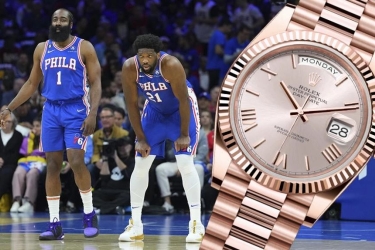 ΝΒΑ: Ο Τζέιμς Χάρντεν χάρισε στον MVP 2023 Τζόελ Έμπιντ ένα χρυσό ρολόι Rolex 41.500 δολαρίων