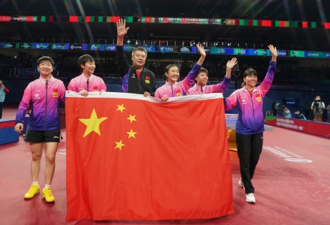 China's women team - table tennis