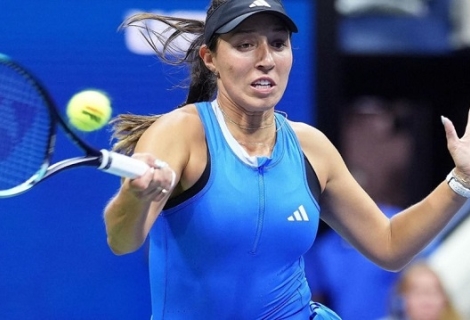 Η Τζεσικα Πεγκούλα σε φάση στο US Open