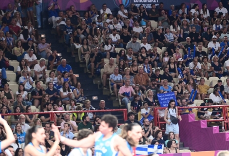 Από τον αγώνα της ΕΛλάδας με τη Γαλλία στο EuroBasket Γυναικών