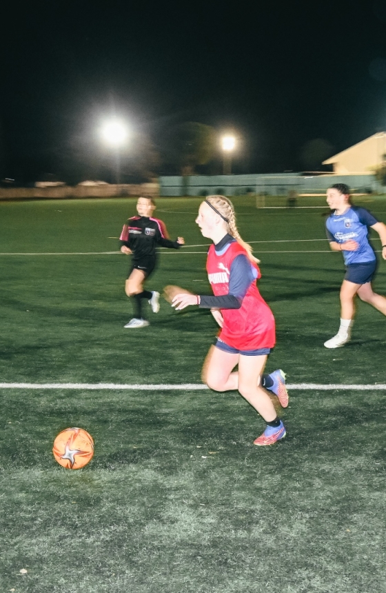 Οι ποδοσφαιρίστριες της Φλαμίνγκο Μεσολογγίου.