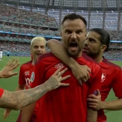 To πανέμορφο σουτ του Σεφέροβιτς για το 1-0 της Ελβετίας (vid)