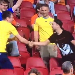 Η πιο ωραία στιγμή στο Euro: Οπαδός της Ολλανδίας συνεχάρη οπαδό της Ουκρανίας για το γκολ του Γιαρμολένκο (vids)