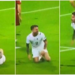 Το Όσκαρ ηθοποιίας του Ιμόμπιλε, σωριάστηκε για πέναλτι και «αναστήθηκε» για να πανηγυρίσει το 1-0 (vid)