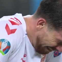 Ο Χόιμπιεργκ ξέσπασε σε λυγμούς μετά την πρόκριση της Δανίας στον ημιτελικό (vid)