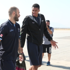 Ο Βασίλης Σπανούλης με τον Γιάννη Αντετοκούνμπο