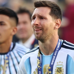 Τα τελευταία δάκρυα του Μέσι μετά το χαμένο τελικό ενάντια στην Ισπανία