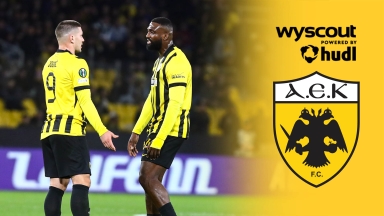 Γιόβιτς και Πιερό στον αγώνα της ΑΕΚ με τη Σάμροκ για το Conference League