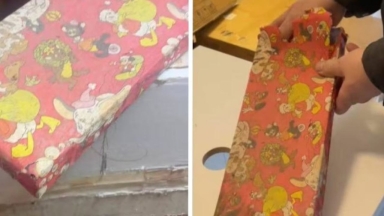 Χριστουγεννιάτικη έκπληξη 48 ετών: Έκανε ανακαίνιση στο σπίτι και βρήκε δώρο παιδικής ηλικίας (vid)