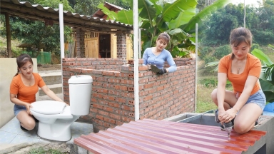 Γυναίκα φτιάχνει μόνη της σπίτι στη ζούγκλα του Βιετνάμ: 10 μήνες μετά ζει το όνειρό της (vid)