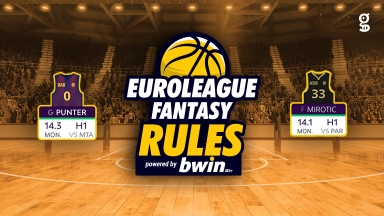 Euroleague Fantasy Rules - Η 20η αγωνιστική