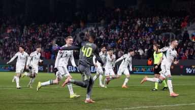 Οι πανηγυρισμοί των παικτών του Παναθηναϊκού για την πρόκριση