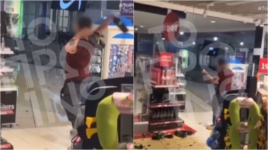 Επιβάτης σε αμόκ στο αεροδρόμιο «Ελ. Βενιζέλος»: Τα έκανε «γυαλιά-καρφιά» επειδή δεν έφυγε η πτήση του (vid)