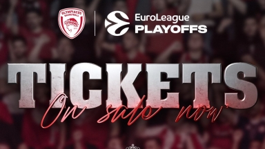 Στη διάθεση του κοινού τα εισιτήρια για τα Game 1&2 του Ολυμπιακού με τη Μονακό