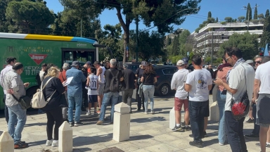 Η αναχώρηση των φίλων της Ρεάλ από το Καλλιμάρμαρο για το T-Center