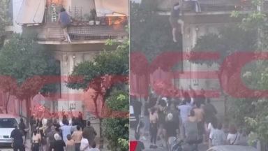 Συγκλονιστικό βίντεο από την Καλλιθέα: Η στιγμή που η 75χρονη πηδάει από το μπαλκόνι - Ήρωες οι γείτονες