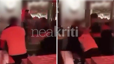 Χάος σε μπαρ του Ρεθύμνου: Γροθιές και κλωτσιές μπροστά σε δεκάδες θαμώνες (vid)