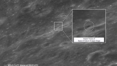 SpaceX: Η μοναδική φωτογραφία μετά τη συντριβή του Falcon 9 στη Σελήνη