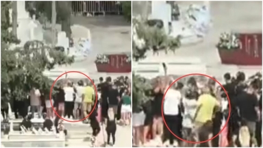 Θαυμαστές του Μαζωνάκη πάτησαν σε μνήμα, κατέρρευσε και βρέθηκαν στο χώμα: «Τι ασέβεια θεέ μου» (vid)