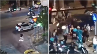 Ο κακός χαμός στον Κορυδαλλό: Οδηγοί ΙΧ και μηχανής πλακώθηκαν στο ξύλο έπειτα από καταδίωξη (vid)