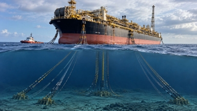 Πώς ένα πλωτό «θηρίο» με 1,4 εκατ. βαρέλια μένει στη θέση του σε βάθος 2.100 μέτρων χωρίς κινητήρες