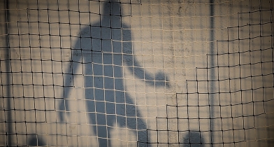 Παίκτης πίσω από τα δίχτυα