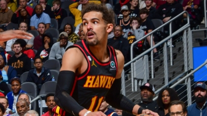 O Τρέι Γιανγκ από την αναμέτρηση των Χοκς κόντρα στους Καβαλίερς.