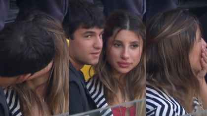 Η κάμερα «τσάκωσε» νεαρό ζευγάρι να φιλιέται στην Opap Arena και η κοπέλα προσπάθησε να κρυφτεί (vid)
