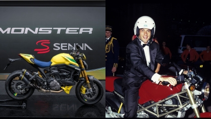 H Ducati αποτίει φόρο τιμής στον Σένα με μια μοναδική έκδοση του Monster (vid)