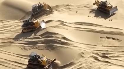 Κίνηση-ματ της Κίνας: Πώς κατάφερε να συγκρατήσει 337.000 τ.χλμ. άμμου με άχυρο, νερό και ήλιο